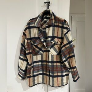 Zara Multicolor Checkered Jacket
